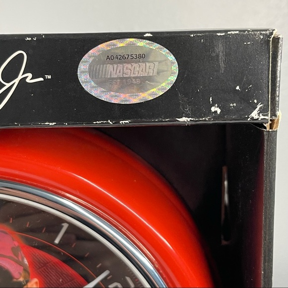 Dale Earnhardt Jr. #8 Red Wall Clock Battery Operated NEW IN BOX - Picture 5 of 5